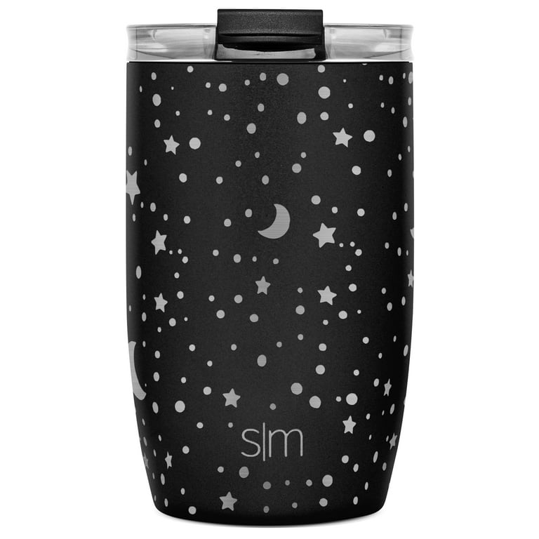 Simple Modern 12oz Stainless Steel Scout Mug With Clear Flip Lid Black :  Target