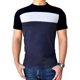 thumbnail image 1 of Playera Manga Corta Combinada Con Franja A063, 1 of 4