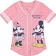 thumbnail image 3 of 2024 New Baseball Suit Short Sleeve Mickey Minnie Cute Print Fashion Casual Button Cardigan Baseball Jersey, 3 of 5