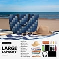 thumbnail image 5 of Xecao Pixel Grid for versatile beach bag for women includes zipper pockets and waterproof material, ideal for vacations and adventures., 5 of 7