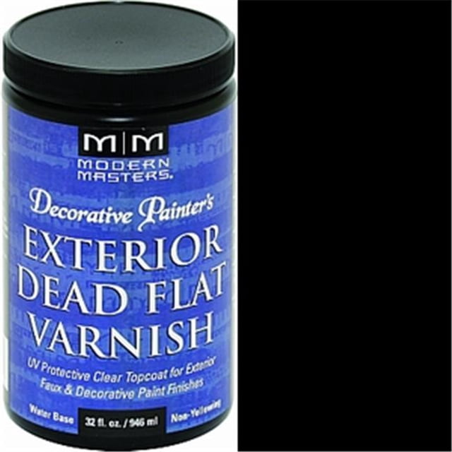 Modern Masters DP612 1 Qt. Vernis Plat Mat Extérieur Transparent Couche de Finition