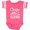 Football Pink and White, variant on Inktastic Cruise Squad with Vector Cruise Ship and Palm Trees Boys or Girls Baby Bodysuit