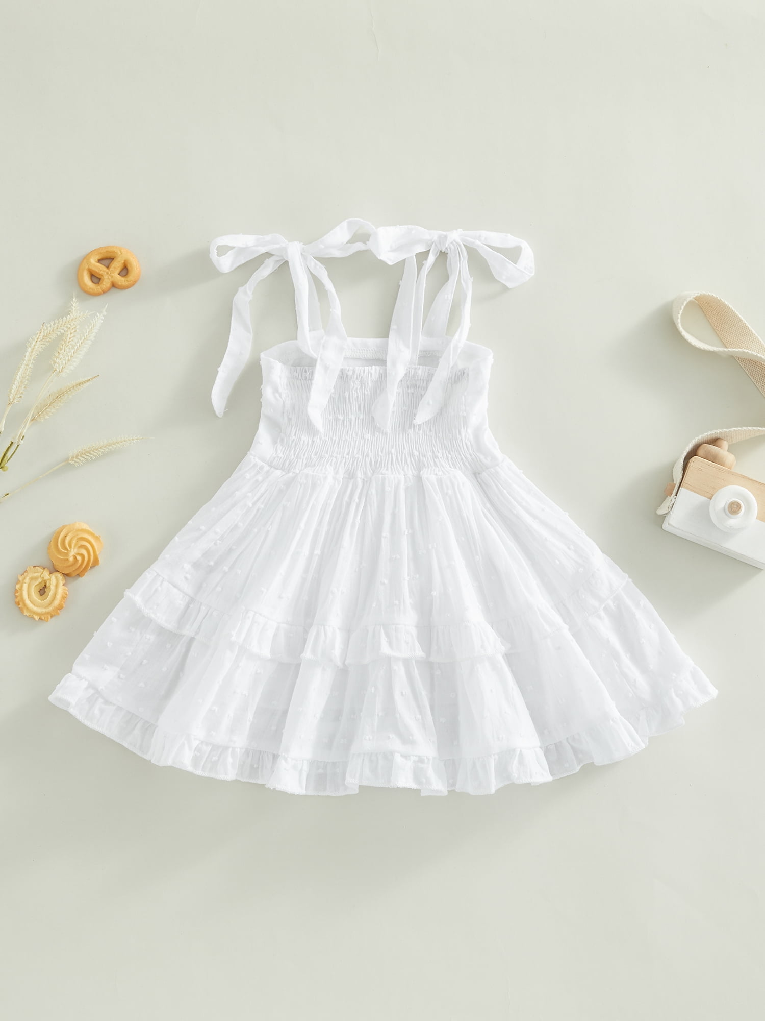 Premium Vector  Cute boho dress with sandals, purse and panties for baby.  white background, isolate