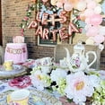 thumbnail image 3 of 10 Pack Rose Golden "let's Partea" Balloons - 16 Inch Tea Party Decorations With Teapot & Floral Accents For Weddings, Bridal Showers, 3 of 8