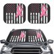 thumbnail image 2 of Fotbe Ribbon Breast Cancer Awareness Juego de 2 Piezas de Parasoles para Parabrisas | Bloqueador Solar para Auto | Accesorios Plegables para Protección Solar Interior-Large, 2 of 6