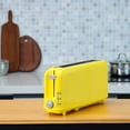 thumbnail image 3 of Yellow 2-Slice Slim Toaster - 10" Long Slot for Bagels & Artisan Bread, 6 Shade Settings, Cancel/Reheat/Defrost, Removable Crumb Tray, Auto Shut-Off, 3 of 5