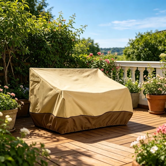 Waterproof Patio Furniture Cover, Heavy Duty Outdoor Chair Cover with UV Resistant Fabric, Windproof Drawstring Protector for Patio, Garden, and Deck Use