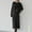 001 Black, variant on Women's Two Piece Matching Sweater Sets Knit Long Sleeve Pullover Tops Bodycon Mid Long Skirts Fall Winter Outfits