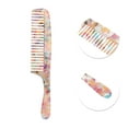 thumbnail image 3 of Unique Bargains 1 Pc Long Handle Hair Comb Colorful Acetate Sheet, 3 of 6