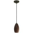 thumbnail image 6 of Access Lighting  Champagne Bronze Cord Pendant with Brown Stone Shade, 6 of 6