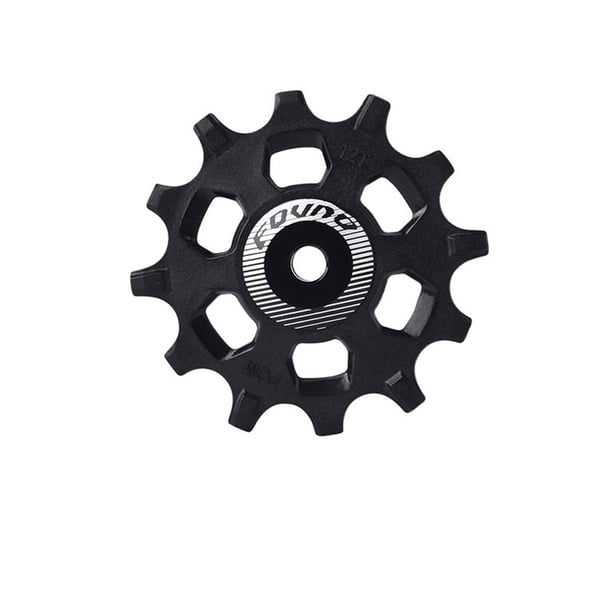 Eigraketly FOVNO práctico 12T/14T/16T polea de cambio trasero antideslizante soporte de bicicleta de carretera 7-12 velocidades pequeña fricción guía de Ciclismo Negro 12T Eigraketly OD025810-01
