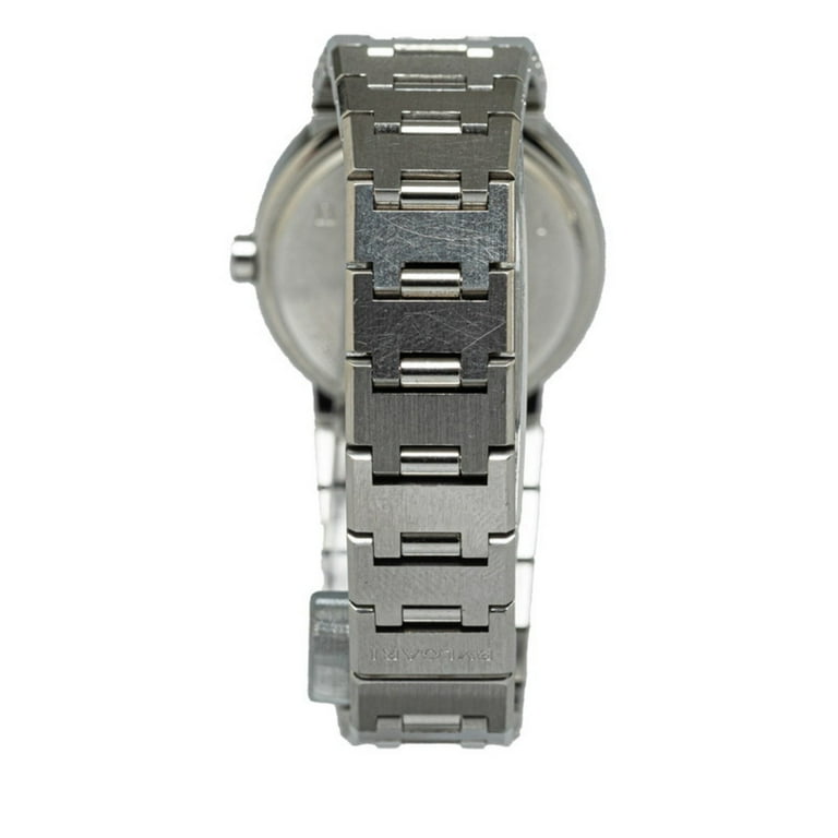Pre-Owned BVLGARI Watch BB26SS Quartz Black Dial Stainless