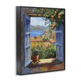 thumbnail image 3 of Stupell Industries Traditional Mediterranean Window View Black Framed Giclee Art, 11 x 14, by LSR Design Studio, 3 of 8