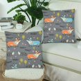 thumbnail image 2 of RYLABLUE Housses de Coussin Renards Mignons Impression Recto-Verso 18x18 Pouces, Ensemble de 2, 2 of 2