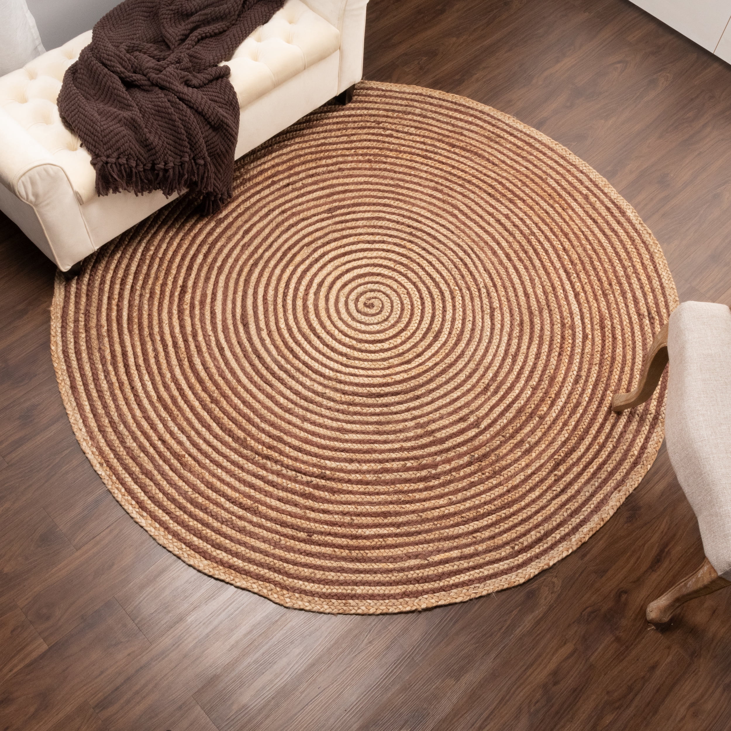 Impressions Lenexa Braided Jute Indoor Round Area Rug