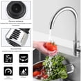 thumbnail image 4 of Accesorios para grifo de cocina - Paquete de 2 - Aireador giratorio de 360° - Boquilla de grifo de 2 modos (con adaptador) - Filtro de grifo - Plateado, 4 of 5