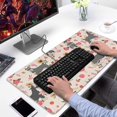 thumbnail image 2 of Long Mouse Pads for Desk,Schnauzer Dog and Flower Floral Desk Mats on Top Of Desks, Desk Mouse Pad Extra Large with 3mm Non-Slip Base and Stitched Edge for Gaming,Office,Work,Home 31.5"x15.7", 2 of 6