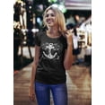 thumbnail image 2 of Anchor With Word Art T-Shirt Women -Image by Shutterstock, Female Large, 2 of 4