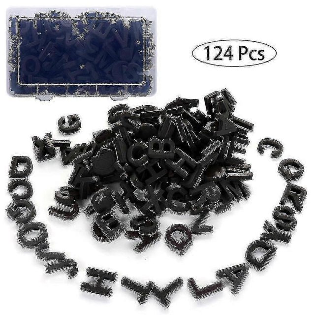 124 Pcs Fridge Magnetic Letters Gift Set Alphabet Magnets Carry Box;124 Pcs Fridge Magnetic Letters