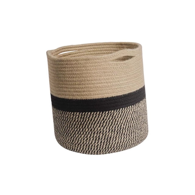 Woven Plant Basket Cotton Rope Flowerpot Holder Storage Organizer