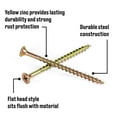 thumbnail image 2 of Fas-n-Tite Wood Construction Screws, #8 x 2", Steel, Yellow Zinc Finish, Interior, Phillips, Gold, 50 pack, 2 of 10