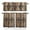 Brown, variant on Navy Blue Yellow Kitchen Curtain Set, Boho Southwestern Ethnic Mexican Flowers Window Valance and Tiers 24" Length, Light Filtering Short Curtains Valance for Cafe Bathroom Bedroom 54"x18"