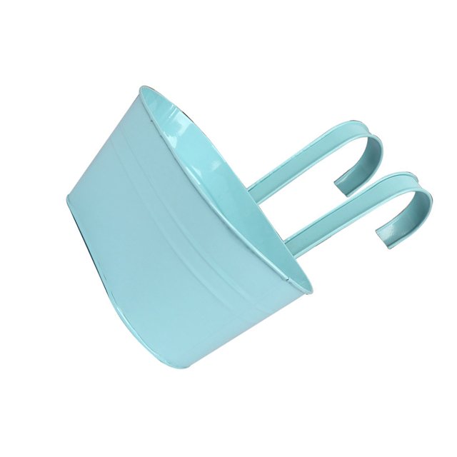 Guardoinrt Balcony Planters Railing Hanging Convenient Solution For Small Spaces Strong Light blue 1Set