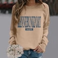 thumbnail image 2 of Tanghaowl Women's Sweatshirts Half Zip Cropped Pullover Quarter Zipper Hoodies Fall Outfits Clothes with Thumb Hole Design Khaki M, 2 of 6