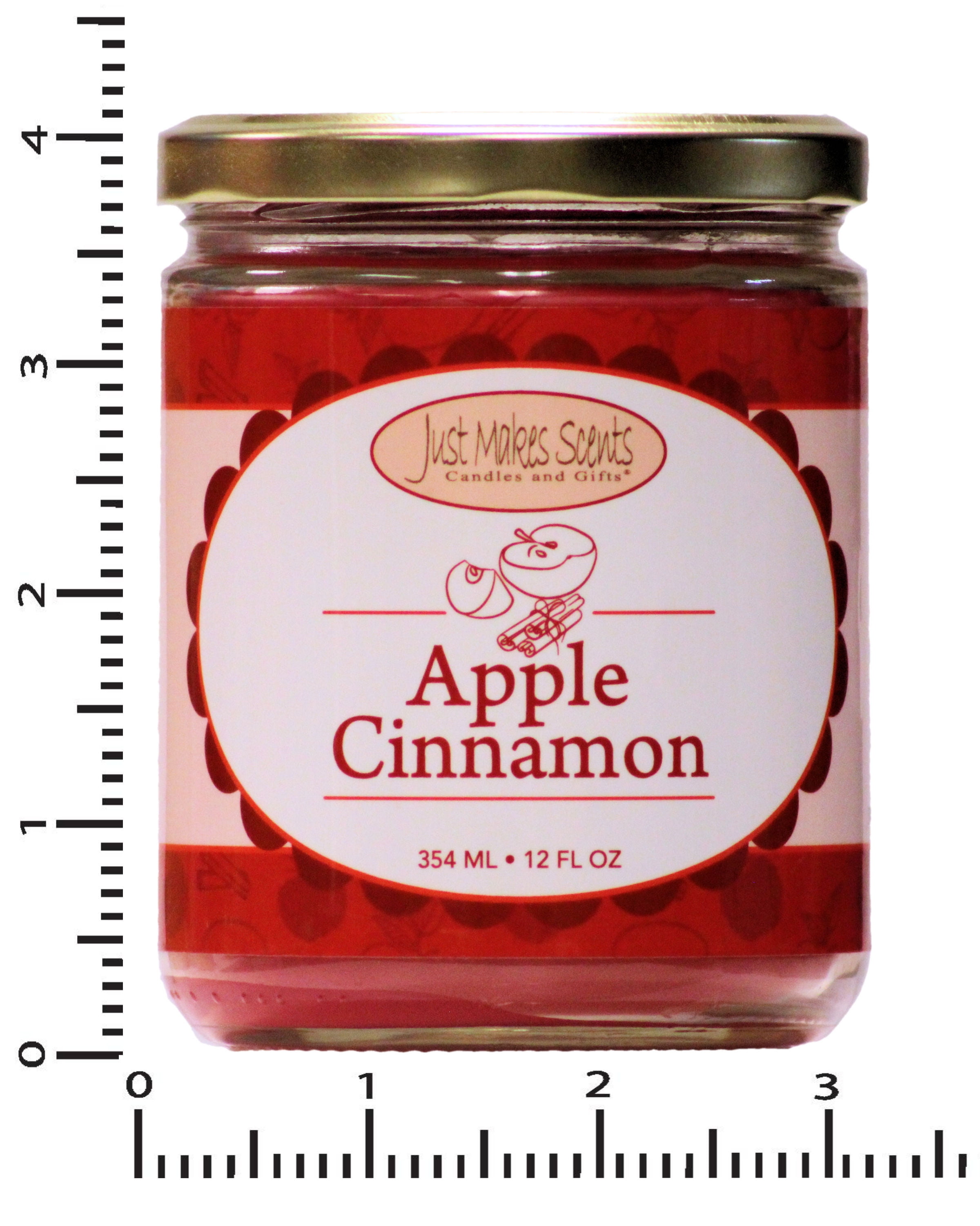 Apple Cinnamon Salsa Jar Candle 12oz- Just Makes Scents Candles & Gifts