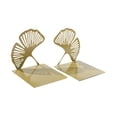 thumbnail image 2 of 2pcs Ginkgo Leaf Bookend Decorative para libros pesados ​​para el libro de regalos sin esfalte Soporte de figurado de figura para el escritorio de la, 2 of 10