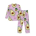 thumbnail image 2 of Bingfone Men'S Pajama Set 2 Piece Loungewear Pjs, Long Sleeve With Pajama Pants-Different Avocados, 2 of 9