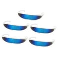 thumbnail image 1 of 5 Pieces 80s Futuristic Sunglasses - Mono Visor Eye, 1 of 7