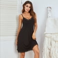 thumbnail image 6 of Lollipie Women's Nightgown V-neck Chemise Sleepwear Lace Nightwear Soft Lingerie for Women, 6 of 7