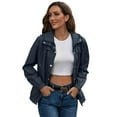thumbnail image 2 of Women Light Rain Jacket Waterproof Active Outdoor Trench Raincoat with Hood Lightweight Plus Size for Girls, 2 of 6