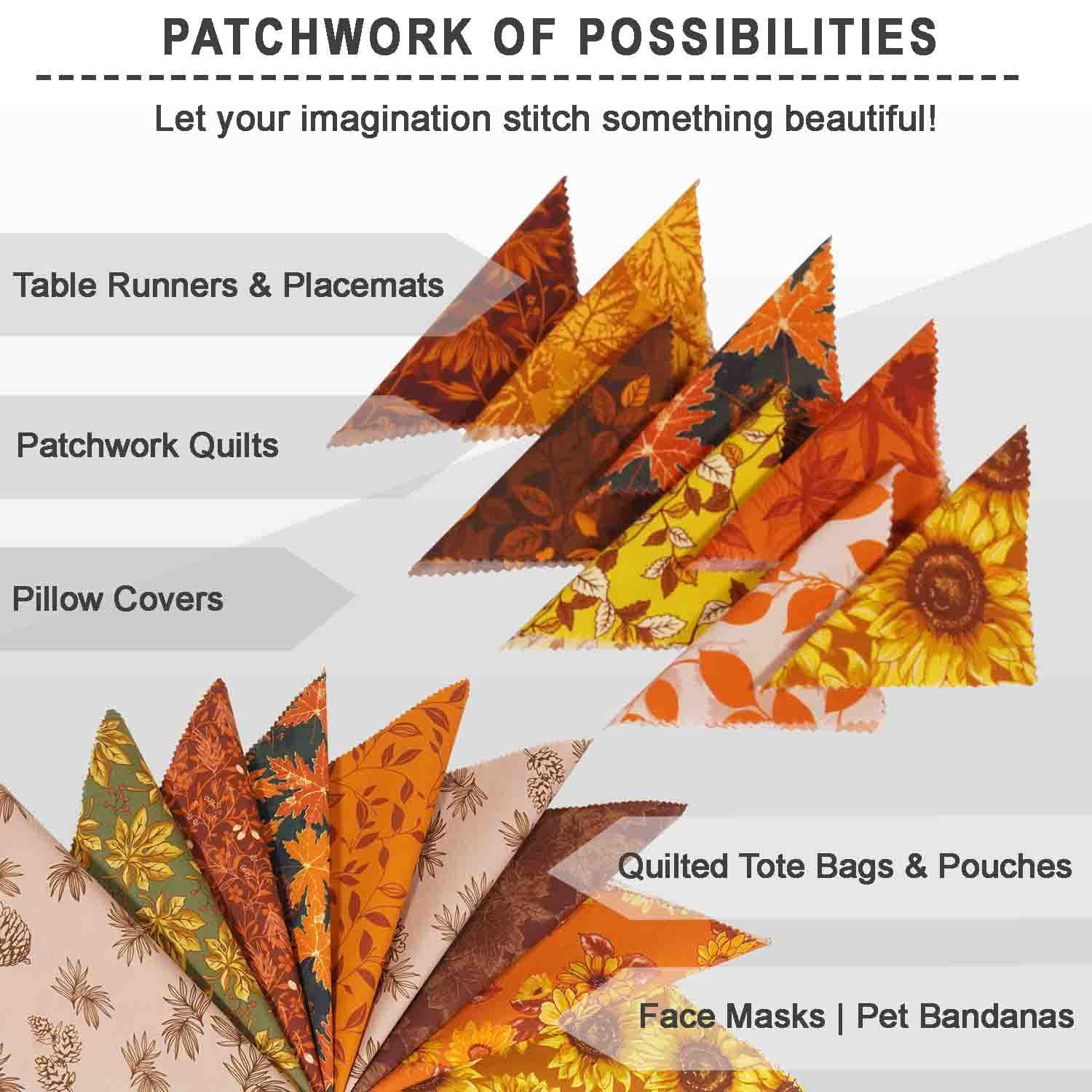 40 Pcs Cotton Bundles Charm Packs for Quilting, Fat Quarter Layer Cakes Fabric Scraps for Crafts, Precuts Quilt Squares 10 x 10 inches, DIY Fabric Bundle Squares