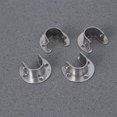 thumbnail image 4 of 6PCS Stainless Steel Coloset Pole Socket Heavy Duty U Shape Rod Bracket For Closet Curtain - 25MM, 4 of 9