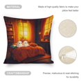 thumbnail image 4 of Cozy Halloween Bedroom Linen toss pillowcase decoration pillowcase gifting preferred 18x18 inch cushion cover sofa pillowcase sofa bedroom living room car, 4 of 8