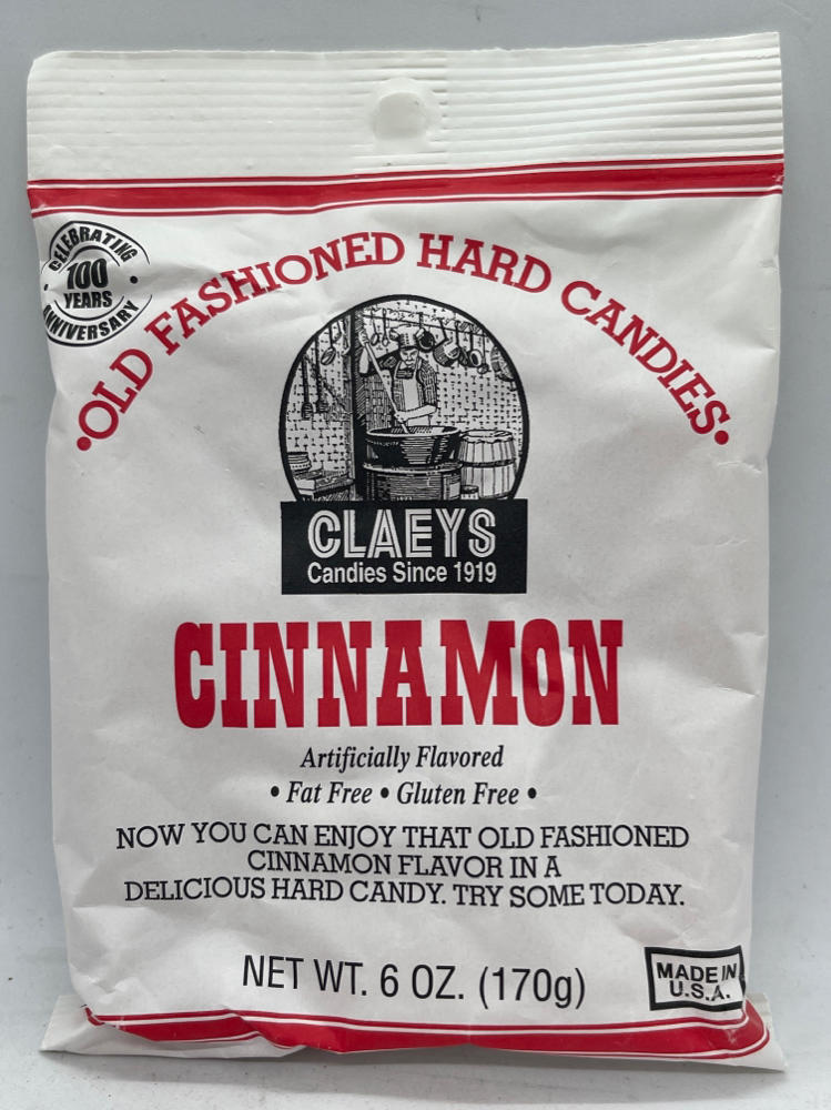 Claey's Old Fashioned Raspberry Hard Candies - 6 Oz Bag, Caffeine Free