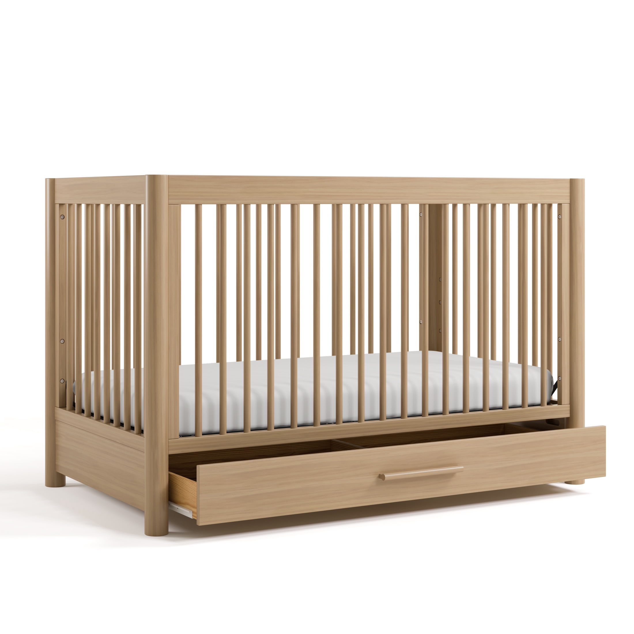 Art of Nursery by Storkcraft Malta 5-in-1 Convertible Crib with Drawer and Toddler Guardrail - Driftwood