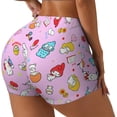 thumbnail image 2 of Saiise Sanrio Print Workout Shorts for Women Gym Yoga Running Sport Active Exercise Fitness Shorts-Medium, 2 of 8