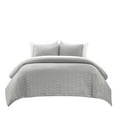 thumbnail image 6 of Chic Home Cassidy 7-Piece Striped in Quilt Set, Queen, Gray, 6 of 6