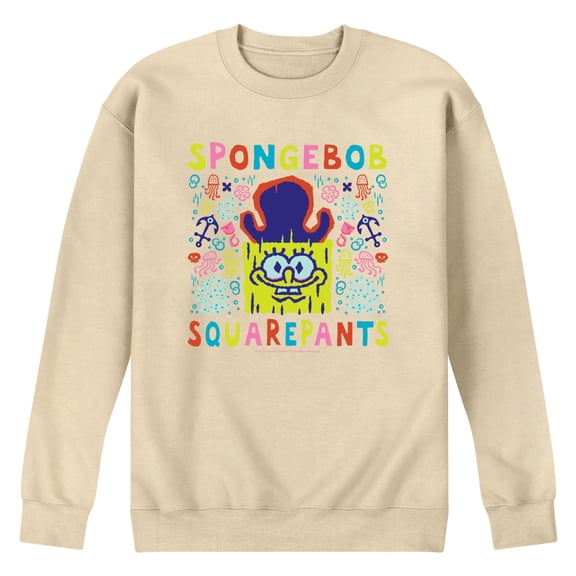 The Spongebob Movie: Search For Squarepants - Underworld - Men's Long Sleeve Crew Fleece Sweatshirt