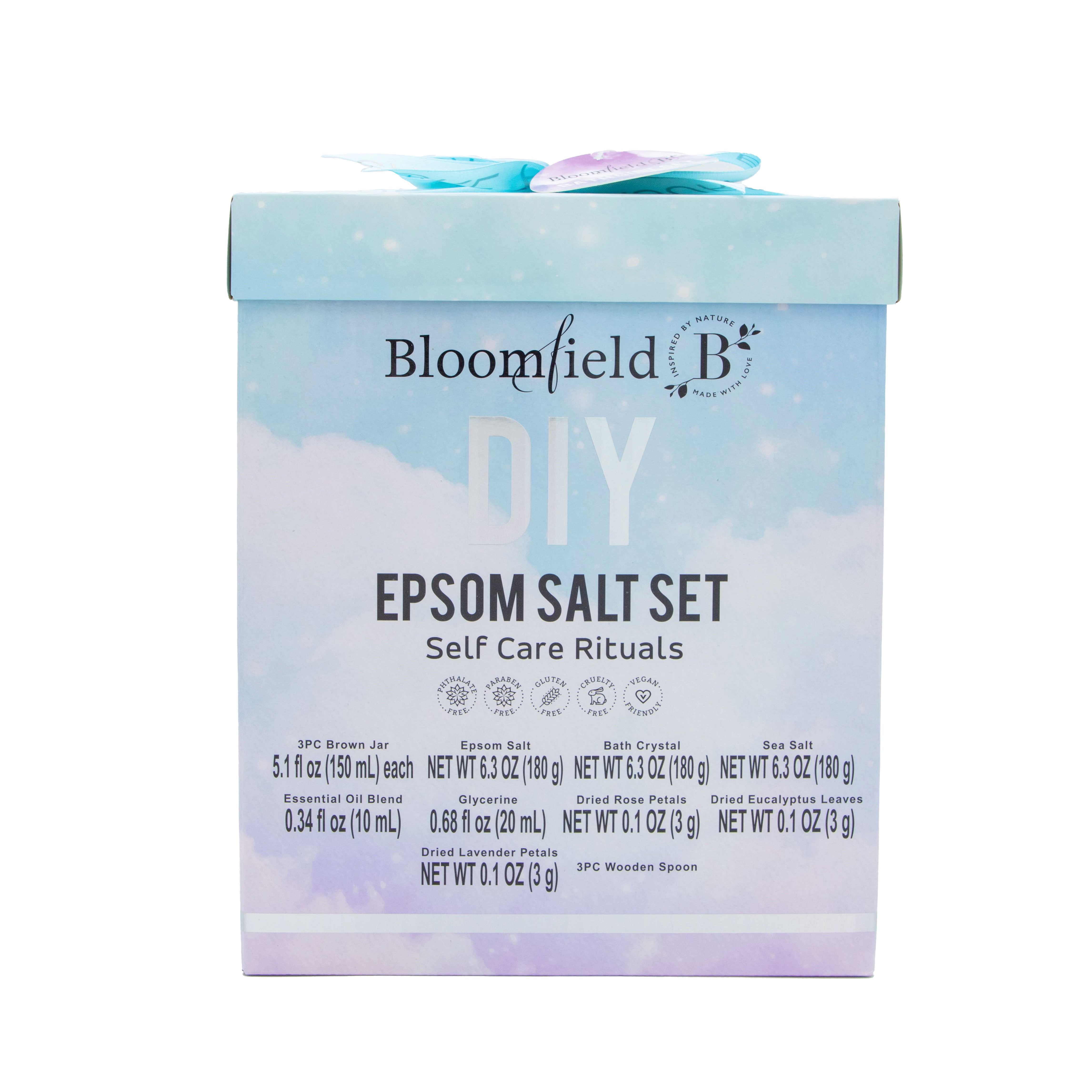 Bloomfield DIY Epsom Salt Pink Set Self Care Rituals