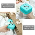 thumbnail image 6 of Travel Jewelry Box for Women Small Portable Travel Jewelry Box for Women Initial Organizer With Mirror Gifts for Girlfriend Wife Mother Daughter, 6 of 7