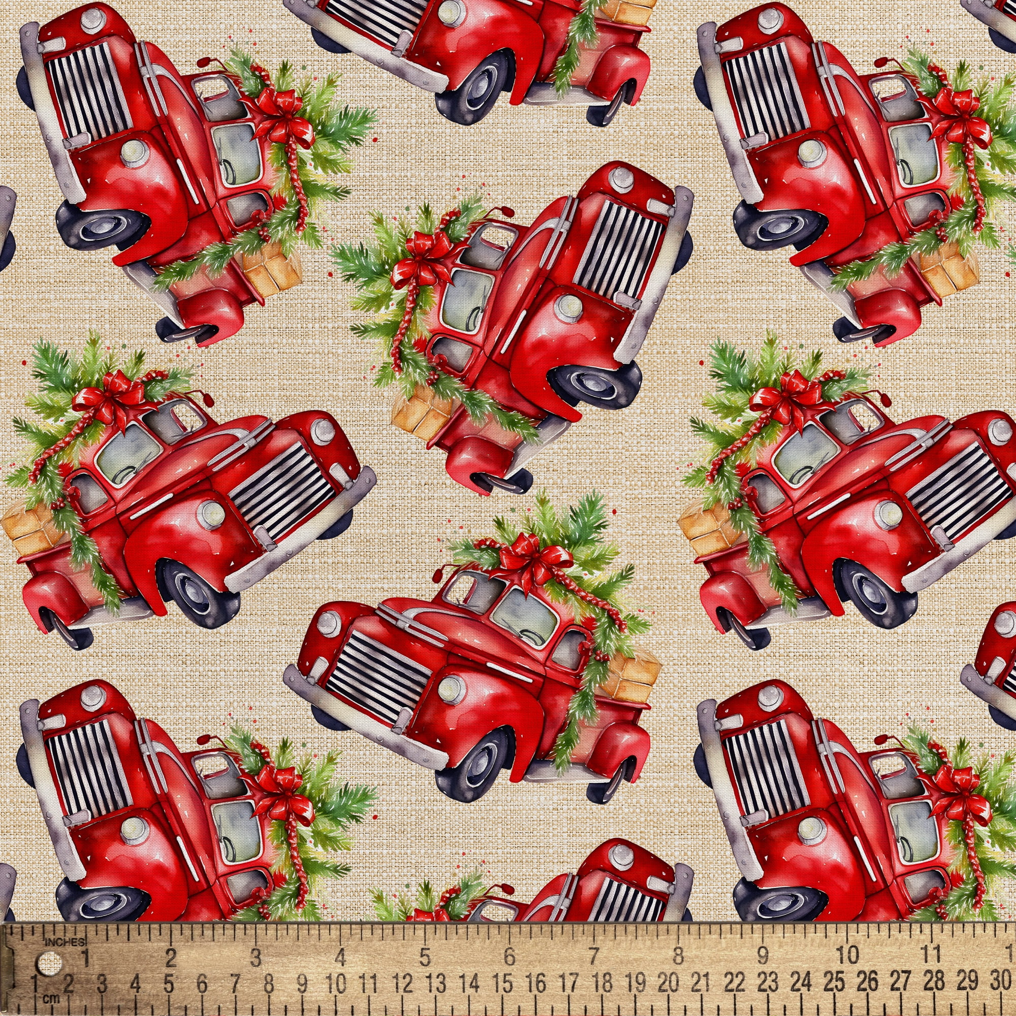 David Textiles 44 x 1 Yard Cotton 5-piece Christmas Bundle Sewing & Craft Fabric Precuts