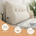 thumbnail image 2 of ANMINY Triangle Headboard Pillow Full Filling Backrest Positioning Support Wedge Pillow, 2 of 7