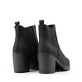 thumbnail image 4 of BURUDANI Women Fall Chunky-Heel Chelsea Ankle Booties Slip-On Elastic High-Heeled Boots, 4 of 4