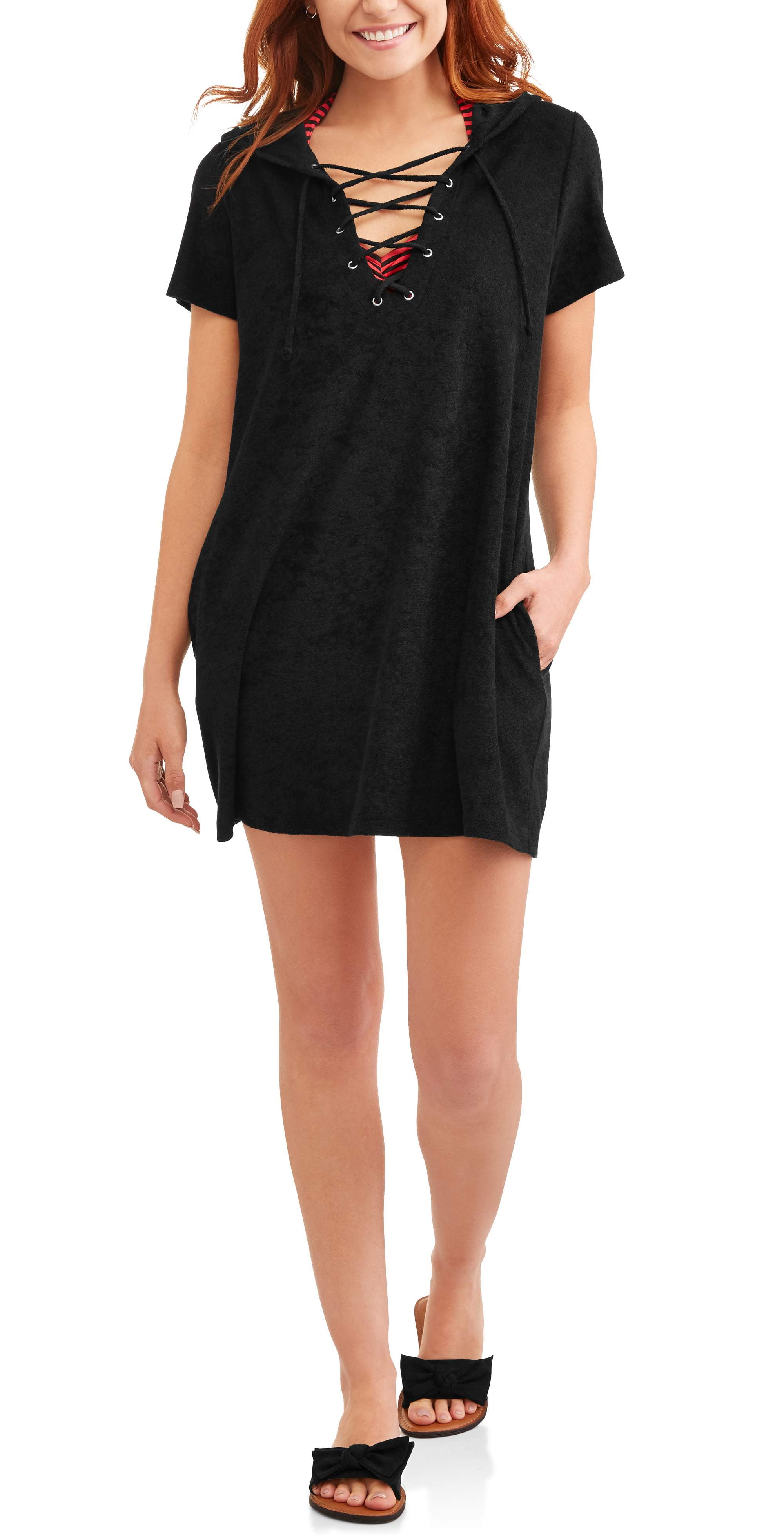 french terry swim cover up