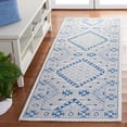 thumbnail image 2 of SAFAVIEH Micro-Loop Jolene Geometric Wool Runner Rug, Light Grey/Blue, 2'3" x 7', 2 of 2