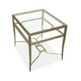 thumbnail image 3 of Magnussen Home Lorena Burnished Brass Rectangular End Table, 3 of 3